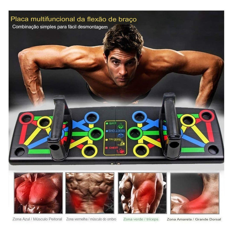 Prancha Flexão Multifuncional Portátil Exercícios Academia