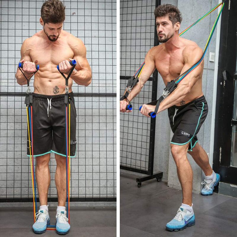 Kit Elástico Treino Extensor 11 Itens