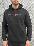 Moletom Tmmy Hilfiger Canguru Preto