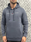 Moletom Tmmy Hilfiger Canguru Preto